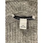 autumn cashmere Gray Women's L Pullover Cashmere Sweater W/ Zipper Accent Photo 7