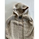 Love Tree  Brown Sherpa Hooded Warm Vest Women's Size Medium Cozy Boutique EUC Photo 2