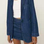 Reformation  Elsa Relaxed Denim Blazer Size: M Photo 1