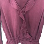 Cape Juby Ruffled Long Sleeve Crop Top Photo 2