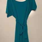 Torrid Teal French Terry Off The Shoulder T-Shirt Dress Size 4 Photo 2