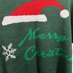 SheIn NWOT Christmas ugly sweater dark forest green color Photo 5