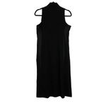 Costume National Womens Black Mock Neck Sleeveless Wool Sleek Midi Dress Size 38 Photo 1
