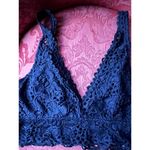 Aerie  Chic Navy Lace Bralette size Medium Photo 2