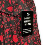 EXPRESS | NWT | XL | Floral Red Rose Ruffle Front Pleated V-Neck Valentine Dress Photo 8