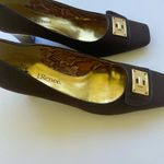 J.Renee Chocolate Heels with Gold Accent Brown Size 11 Photo 3