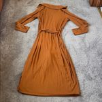 Lane Bryant  Copper Orange Collared Ribbed Dress SIZE 14/16 Photo 4