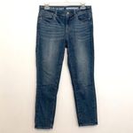 DKNY JEANS Soho Skinny Crop Jean Medium Wash Distressed Cropped Ankle Length ish Photo 2