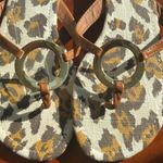 Colin Stuart Colin Stewart leopard print gold hardware sandal Photo 4