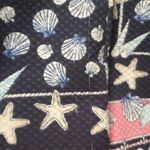 Talbots size 10 navy blue pink seashell nautical preppy mini skirt Photo 10