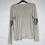 Chaser  Grey Lips Lashes Print Sweatshirt Womens S Casual Cozy Heart Elbow Girly Photo 7