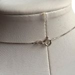 Elegant Sterling Silver Chain and Red Floral Pendant Necklace Photo 3