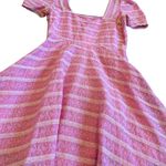 Love Shack Fancy  Drella Mini Dress Pink Lace Trim Short Sleeve Size 00 Women's NWT Photo 10