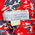 Stunningly BOLD & Unique A La Carte Vintage Dress Sz 11 12 Red White & Blue Multiple Photo 7