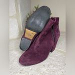 1. State  burgundy suede side zip booties sz 7.5 Photo 5