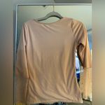 NEW Light Pink Thermal Underwear Tops Fleece Lined Lace Thermal Shirts V Photo 1