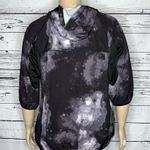 Organic Rags Sz XL Purple Cosmic Print 1/4 Zip Pullover Athletic Jacket w/ Hood Photo 3