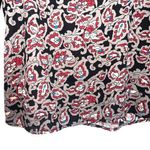 ASTR The Label Gray & Maroon Paisley Floral Print Blouse Photo 5