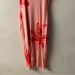 SheIn NWOT Pink Tropical Floral Bodycon Midi/Maxi Dress Size S Photo 9