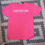 Fruit of the Loom Neon Pink Creighton Versus Cancer Tshirt Photo 0