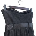 Susana Monaco Strapless Wool Dress with Glittery Belt Photo 3