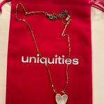 Adina Eden Elongated Pavé Heart Necklace Photo 2