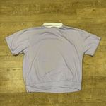 Blair Vintage 80s  Floral Polo Sweatshirt Short Sleeves Lilac Purple Size L Photo 3