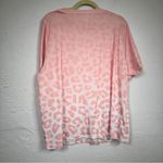Pink Lady Pink Ombre Animal Print Short Sleeve Tee Shirt Womens 2X Casual Boho Photo 3
