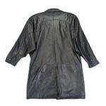 Vintage Wilsons Oversized Black Leather Coat Jacket Women's Size M‎ Size M Photo 1