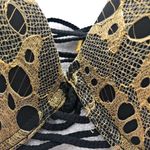 Beach Bunny  Bronze Lace Up Bandeau‎ Bikini Top Photo 2