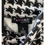 Eye Candy by One Step Up Women's Size Med Ultra High Waist Houndstooth Leggings Black Photo 3