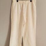 Charter Club White 100% Linen Wide Leg Drawstring Pants XL Photo 0