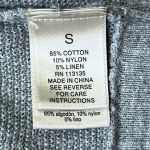 Leo & Nicole  Gray Open Front Long Sleeve Cardigan Sweater - S - EUC Photo 6