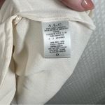 ALC Frank A.L.C. White Cream Eyelet Tie Waist Silk Dress Photo 3