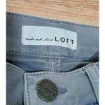 Loft Ann Taylor Women's Modern Skinny Crop Jeans Grey Raw Hem 24/00 Photo 5