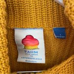 Farm Rio for Anthropologie Boldly Striped Metallic Turtleneck Sweater Dress Photo 4