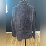 H&M Womens Long Sleeve Sherpa Pullover Quarter Zip Fuzzy Fleece Sweatshirt Large Photo 2