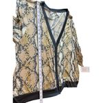 LuLaRoe Cheryl Button Up V-neck Soft Snakeskin Look Long Sleeve Cardigan 2xL NWT Photo 9