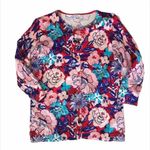 Isaac Mizrahi Live Bright Floral Cardigan XS Cardigan Sweater Dopamine Dressing Photo 0