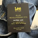 Lee Ultra Lux Plus Jeans Womens 30W Medium Blue Relaxed Crop High Rise Denim Photo 6
