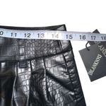 BLANK NYC NWT Stay Real Black Vegan Leather Crocodile Print Pants 28 Photo 6