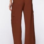 Forever 21 Brown Belted Straight-Leg Cargo Pants Photo 2