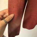 Linea Donna Sweater Vintage Large Red V Neck Pullover Merino Wool Made Italy Photo 5