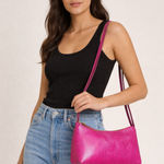 & Other Stories & OTHER STORIES Lizard Leather Shoulder Bag Pink NWOT Photo 0