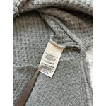 Free People  Drippy Thermal Sunset Park Distressed Hi Low Gray Oversized Top XS Photo 5