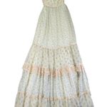 70s Gunne Sax by Jessica Dress Floral Prairie Maxi 9 Vtg Tiered Skirt Cornflower Yellow Size M Photo 0