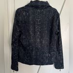 Anatomie THE MOJO PONTE SLIM FIT JACKET IN PYTHON Size L Blue Size L Photo 8