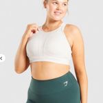 Gym shark MESH NECKLINE SPORTS BRA gray size medium Photo 4