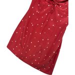 Super Down Revolve Dress Womens XS Red Heart Ruched Tie Mini Valentines Day Sexy Photo 4