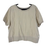 Vuori  relaxed Mid Weight Short Sleeve Scoop Neck Top in Cream Photo 0